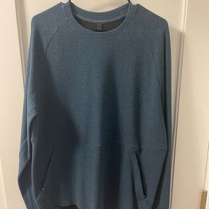 Mens Teal Lululemon At Ease Crew.